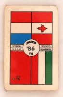 1986 Mexikó Világbajnokság témájú magyar kártya