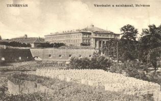 Temesvár, Timisoara; Vár, színház, Belváros / castle, theatre, downtown (EK)