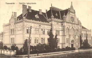 Temesvár, Timisoara; Felsőbb leányiskola / girl school