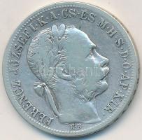 1883KB 1Ft Ag "Ferenc József / Barokk címer" Körmöcbánya T:3 Hungary 1883KB 1 Forint Ag &q...