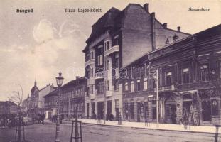 Szeged, Tisza Lajos körút, Sas udvar, Hipp női szabó, Blau Lajos üzlete