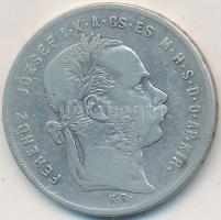 1879KB 1Ft Ag "Ferenc József / Középcímer" T:2-,3 ph.
Adamo M15