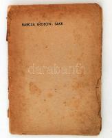 Barcza Gedeon: A sakk. Somody-könyvek. Papírkötés, viseltes állapotban.