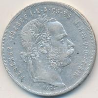 1879KB 1Ft Ag "Ferenc József / Középcímer" T:2 kis ph.
Adamo M15