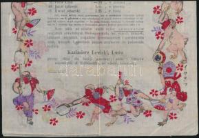 Herbata, reklámnyomtatvány rízspapír,  lengyelül, 32x24cm