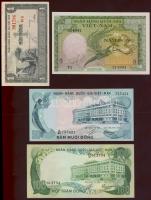 Dél-Vietnam 1955. 1D,5D + 1969. 50D + 1972. 50D,100D,500D,1000D T:I (6x),II (1x)