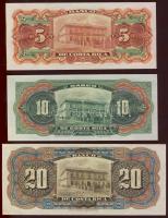 Costa Rica/Banco de Costa Rica 1901-1908. 5C,10C "C", 20C "D" T:I RR!!