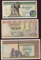 Egyiptom 1967-69. 25p,50p,1Ł (3x) egymásutáni sorszámmal,5Ł,10Ł teljes sor! T:I