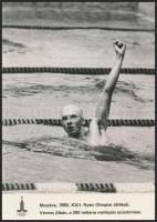 1980 Moszkva, Nyári Olimpiai bajnokai: Wladár Sándor, Verrasztó Zoltán, Vermes Albán, 3db fotó, 18x1...