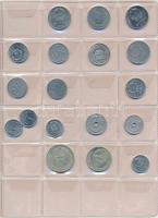 Mongólia ~1925-1970. 49db-os vegyes fémpénz gyűjtemény gyűrűs albumba rendezve, közte 1925. 5M Cu T:...