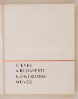 75 éves a Budapesti Elektromos Művek. Bp., 1968, Kossuth Nyomda. Kiadói műbőr kötés, jó állapotban