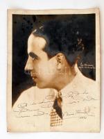 1931 Férfi portré, dedikált fotó, 30x24cm