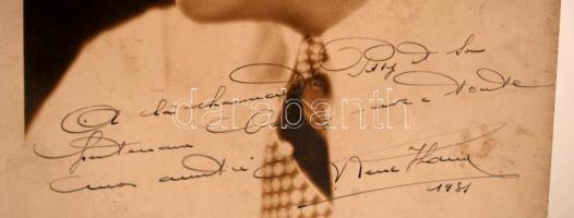 1931 Férfi portré, dedikált fotó, 30x24cm