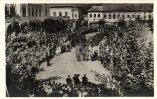 1940 Nagybánya, Baia Mare; bevonulás &#039;Nagybánya visszatért&#039; / entry of the Hungarian troops So. Stpl