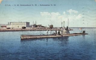 Pola, SM Unterseeboot N. III / K.u.K. Navy submarine N. III (EK)