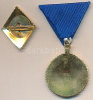 DN "Kiváló Rendőr" zománcozott fém jelvény eredeti tokjában (32x34mm) + DN "Véradás S...