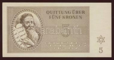 Német Birodalom/Cseh-Morva Protektorátus/Theresienstadt/Gettópénz 1943. 5Kr T:I