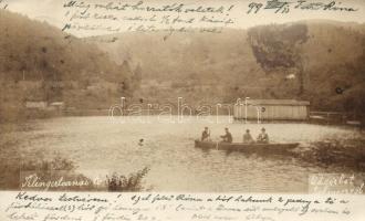 1899 Selmecbánya, Banska Stiavnica; Felsőróna, Klingertarnai tó, photo (portózott bélygezéssel)