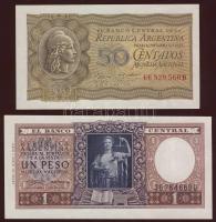 Argentína 1951-56. 50c + 1P T:I