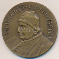 Vatikán 1960. XXIII. János Br emlékérem. Szign.: Manzú (33mm) T:2 Vatican 1960. Pope John XXIII Br medal. Sign.: Manzú (33mm) C:XF