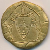 Vatikán DN "Péter és Pál apostolok" aranyozott fém emlékérem (35x34mm) T:1- Vatican ND &qu...
