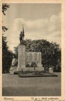 Komárom, Komarno; 12. gyalogezred Hősök emlékműve / heroes monument