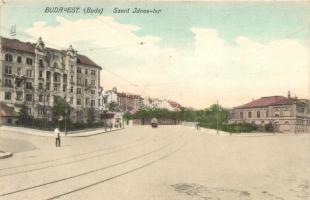 Budapest I. Szent János tér, Rotter-féle bérház, villamos