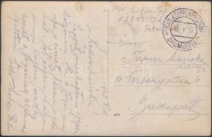 1918 Spilimbergo 'K.u.K. Etappenpostamt' bélyegzés, photo