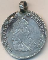 Ausztria 1767. "Mária Terézia" Ag emlékérem, füllel (4,28g/25mm) T:2- forrasztásnyom, ph. ...