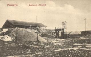 Marosújvár, Ocna Mures; Selejtes só a bányából / salt mine, rejected salt (vágott / cut)