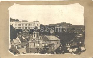 1910 körül, Selmecbánya, Banska Stiavnica; Nagyboldogasszony templom / church, photo