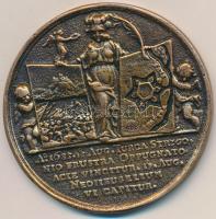 1685. "Érsekújvár és Esztergom visszavétele" Br emlékérem öntött másolat (59mm) T:2 Hungary 1685. "The retake of Érsekújvár and Esztergom" cast Br commemorative medal copy (59mm) C:XF