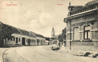 Budapest XXII. Nagytétény, Fő utca, villamos sín, Szakály Károly kiadása (EK)