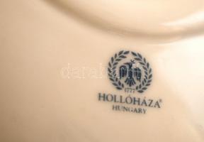 Hollóházi porcelán pálinkás palack, matricás, hibátlan, jelzett, m: 25 cm