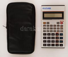 Future zsebszámológép, gombelemmel működik(csere szükséges), védőtokban, 14x7 cm