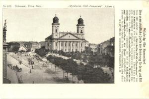 Debrecen, Debreczin; tér, templom; Myrrholin-Welt-Panorama Album I. (fl)