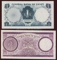 Egyiptom 1961-64. 25p (2klf),50p,1Ł,5Ł (2klf),10Ł T:I,II (1x)