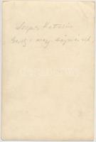 1934 Szepes Kató gerelyhajító magyar bajnoknő, fotó verzón feliratozva, 18x12cm