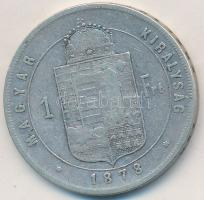 1878KB 1Ft Ag "Ferenc József / Középcímer" T:2-
Adamo M15