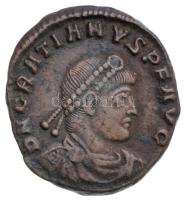 Római Birodalom / Siscia / Gratianus 367-383. AE3 Cu (3,05g) T:2- Roman Empire / Siscia / Gratianus 367-383. AE3 Cu "D N GRATIANVS P F AVG / SECVRITAS REIPVBLICAE - D - *ASISC" (3,05g) C:VF RIC IX 15c type xi