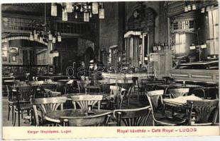 Lugos, Lugoj; Royal kávéház, belső, Karger fényképész / cafe, interior (EK)