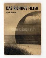 Brandt, Kurt: Das richtige Filter. Halle, 1941, Verlag von Wilhelm Knapp. Papírkötésben, jó állapotban.