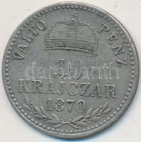 1870KB 10kr Ag "Váltó Pénz" T:2- Adamo M10.1