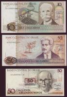 Brazília 1950-1993. 25db klf bankjegy T:I