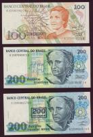 Brazília 1950-1993. 25db klf bankjegy T:I