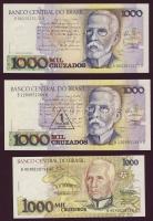 Brazília 1950-1993. 25db klf bankjegy T:I