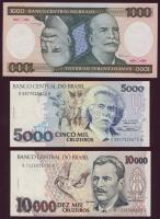 Brazília 1950-1993. 25db klf bankjegy T:I