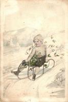 25 db RÉGI motívumlap, vegyes minőség; művész, folklór / 25 old motive postcards, mixed quality; art...