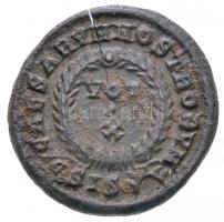 Római Birodalom / Siscia / Crispus caesarként 321-324. Follis Br (3,16g) T:2- rep. Roman Empire / Si...