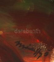 Márffy jelzéssel: Figyelő lány. Olaj, vászon, 60×89 cm